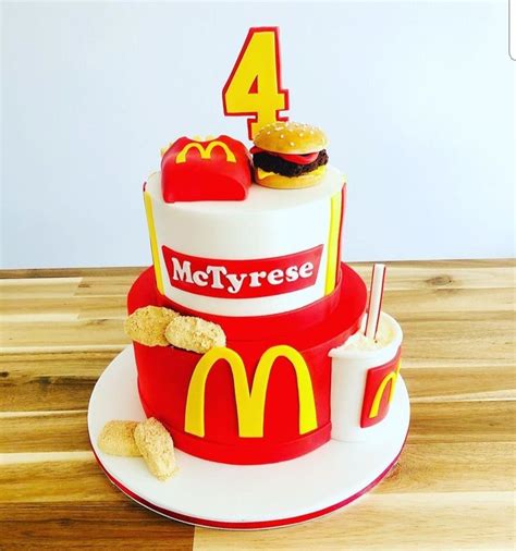 Mac Donald birthday cake | 21st birthday cakes, Boy birthday cake, Mcdonalds birthday party