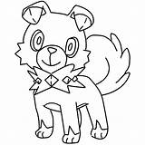Rockruff pokemon coloring Page – Artofit sketch template