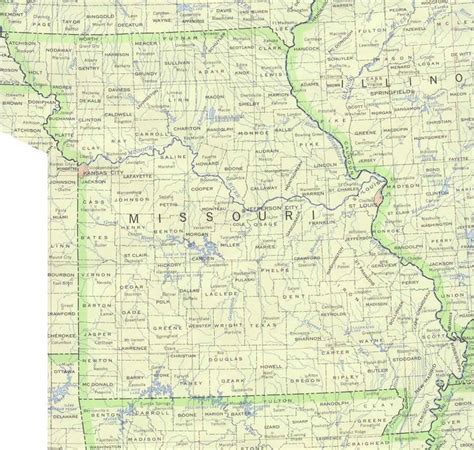 Missouri Map - United States