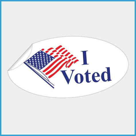 I Voted Stickers - Rolls-Intab