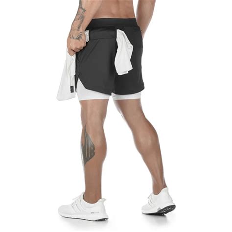 Men's 2 in 1 Running Shorts - All Fitness & Beauty