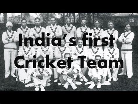 India's first cricket team 1932 | Studytab - YouTube