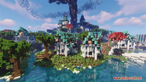 Elven Town Map (1.21.3, 1.20.1) - A Fantasy Dream - 9Minecraft.Net