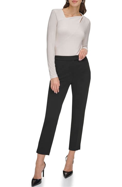 DKNY Foundation Slim Leg Career Pants | Nordstrom