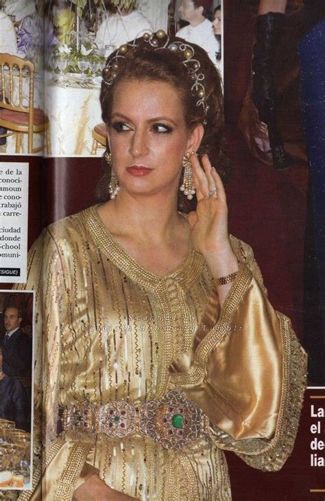 Princess Lalla Salma of Morocco in the wedding of her brother in law Moulay Rachid with Oum ...