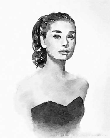 Audrey Hepburn Watercolor at GetDrawings | Free download