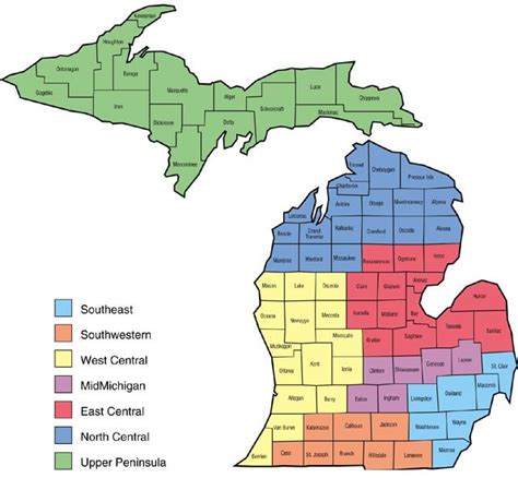 Michigan Map Regions