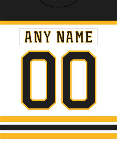 BOSTON BRUINS Jersey Photo Poster ANY Custom Name & Number | Etsy