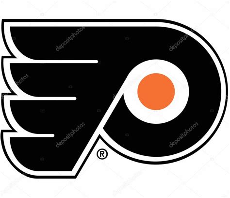 The logo of the hockey club "Philadelphia Flyers". USA – Stock ...