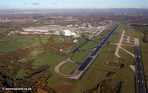 aeroengland | aerial photograph of Manchester airport UK