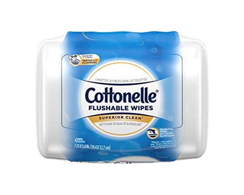 Cottonelle Flushable Wet Wipes Tub, 42 Wipes — Deals from SaveaLoonie!