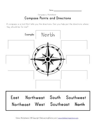 Printable Compass Activity Worksheet - img-Abhay