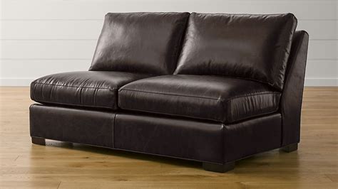 Axis II Leather Armless Full Sleeper Sofa with Air Mattress Libby: Espresso | Crate and Barrel