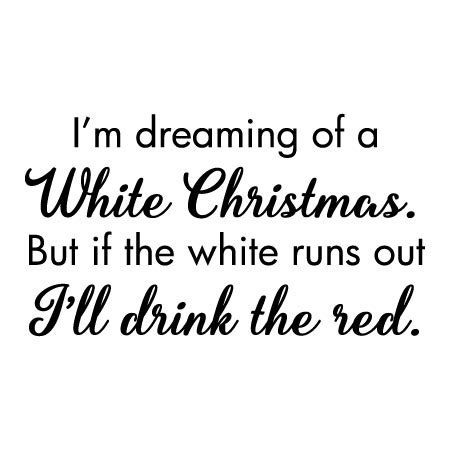 White Wine Christmas Wall Quotes™ Decal | WallQuotes.com