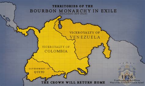 Map : Territories of the Bourbon Monarchy in Exile - Infographic.tv ...