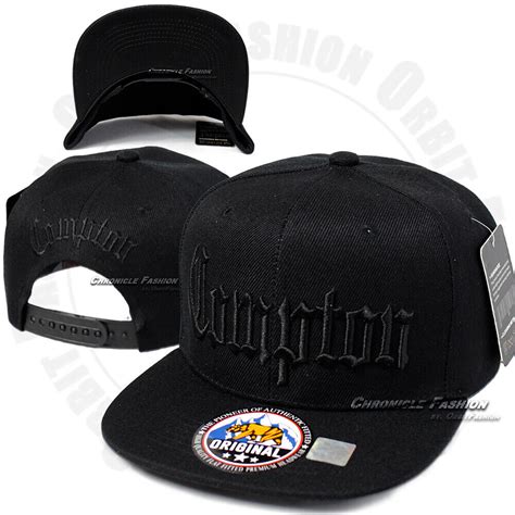 COMPTON Baseball Cap Embroidered Snapback Hat Adjustable Flat Hip Hop ...