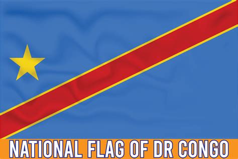 NATIONAL FLAG OF DR CONGO 3D EFFECT 29092570 Vector Art at Vecteezy