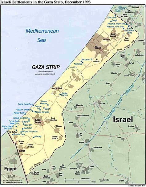 Detailed political map of Gaza Strip. Gaza Strip detailed political map | Vidiani.com | Maps of ...