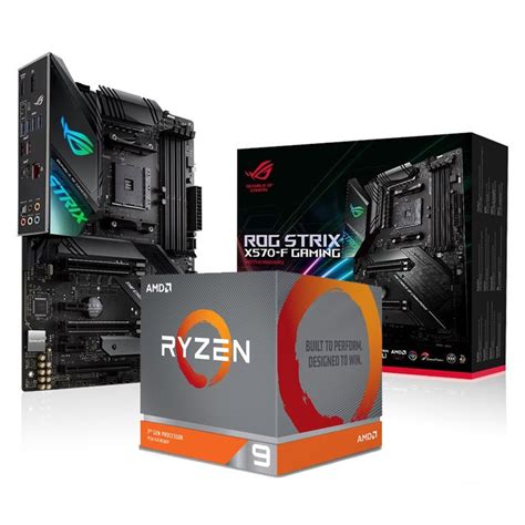 Bundle Deal: AMD Ryzen 9 3900X CPU + ASUS ROG Strix X570-F Gaming Motherboard - AC24747+AC24581 ...