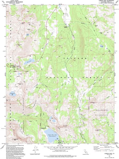 Carson Pass topographic map, CA - USGS Topo Quad 38119f8