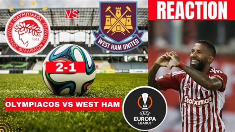 Olympiacos vs West Ham 2-1 Live Stream Europa League Football UEL Match ...