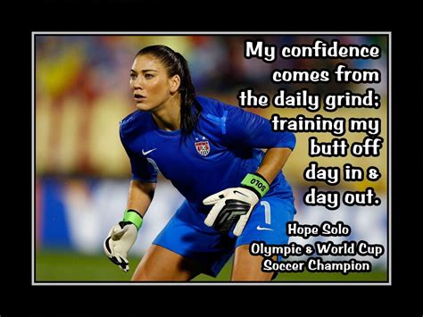 Soccer Motivation Hope Solo Champion Goalkeeper Photo Quote Poster Wall Art Print 5x7"- 11x14 ...