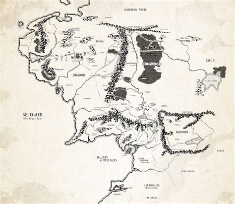 Lord of the Rings Map, Middle Earth Map, Tolkien Middle earth, Middle Earth. - campestre.al.gov.br