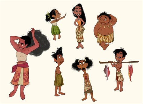 Disney's Moana Early Concept Art & Character Designs