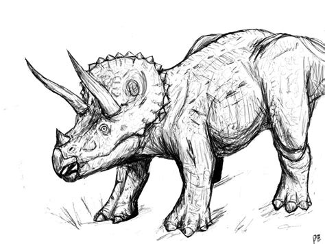 triceratops coloring pages free