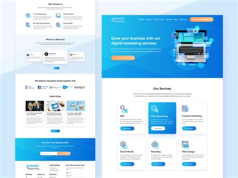 Landing Page Design for a Digital Marketing Agency | Landing page ...