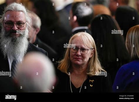 Amy Carter and her husband John Joseph "Jay" Kelly walk after a tribute service for former first ...