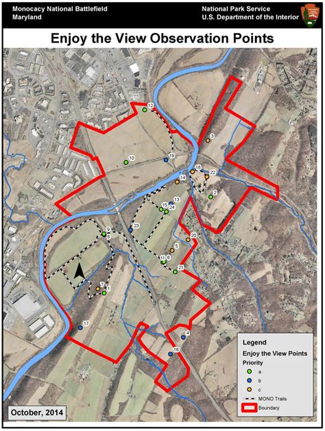 Map of Monocacy National Battlefield Viewpoints | Download Scientific Diagram