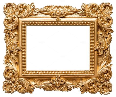 Golden picture frame stock photo containing frame and gold | Frame ...