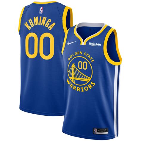 Men's Nike Jonathan Kuminga Royal Golden State Warriors 2021 NBA Draft ...