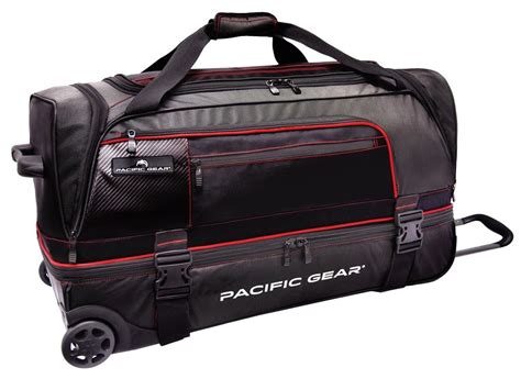 Pacific Gear Drop Zone Drop Bottom 30" Large Checked Wheeled Rolling ...