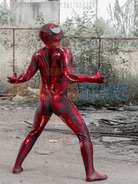 Carnage Costume Spider Costume with Male Muscle Shade