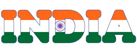 India word with Indian flag isolated on white 20410522 Vector Art at Vecteezy