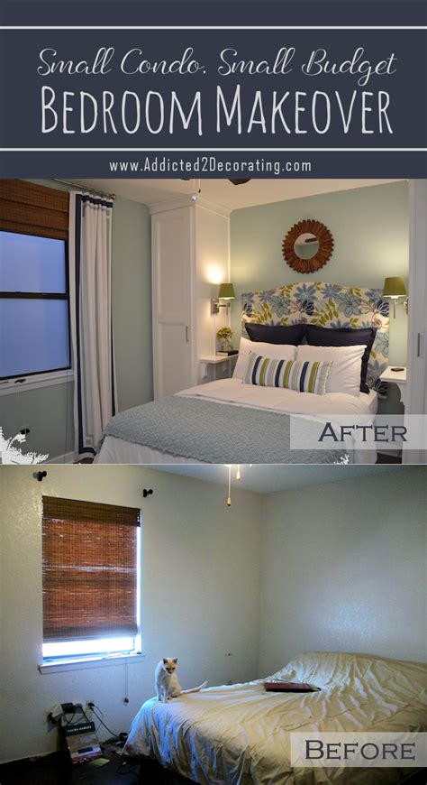 Small Condo Budget Bedroom Makeover Before After Addicted 2 Decorating