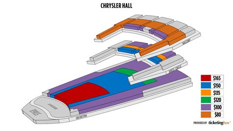 Norfolk Chrysler Hall Seating Chart (English) | Shen Yun Performing Arts