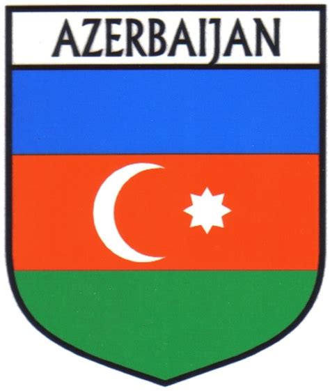 Azerbaijan Flag Country Flag Azerbaijan Decals Stickers Set of 3 - For ...