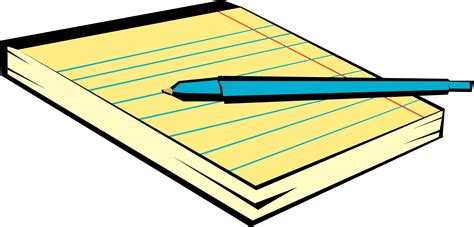 Yellow Notepad - ClipArt Best