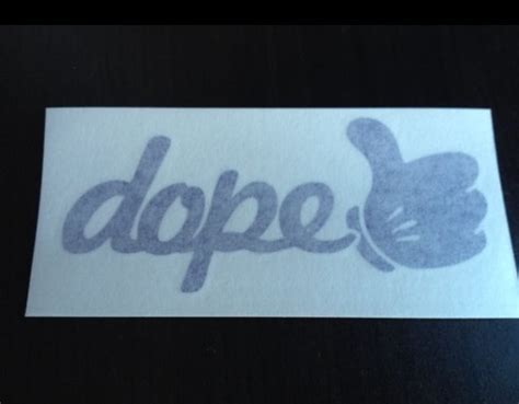 All Series Decals — Dope