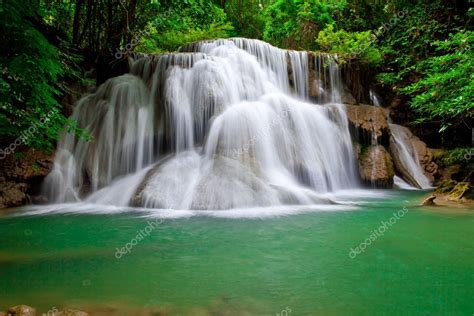 Deep forest Waterfall — Stock Photo © WitthayaP #12519316