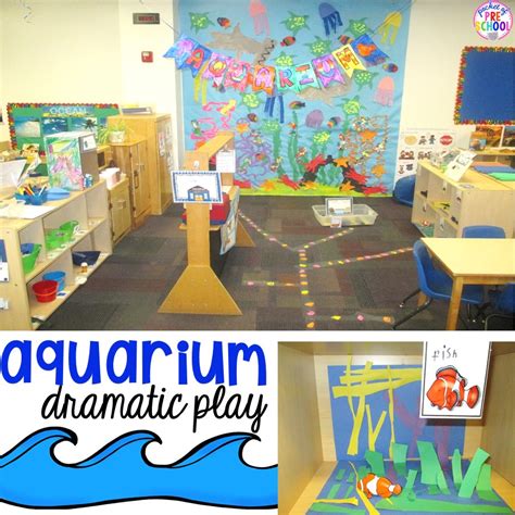 Aquarium Theme in the Dramatic Play Center - Pocket of Preschool