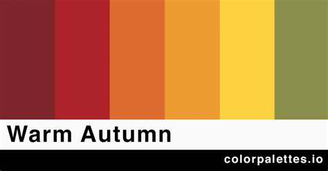 Warm Autumn Color Palette - Color Palettes