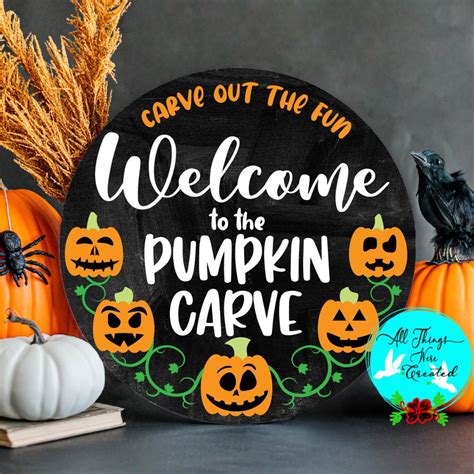 Free Pumpkin Carve SVG - All Things Were Created