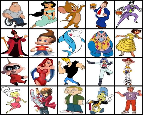 Cartoon Characters That Start With the Letter a