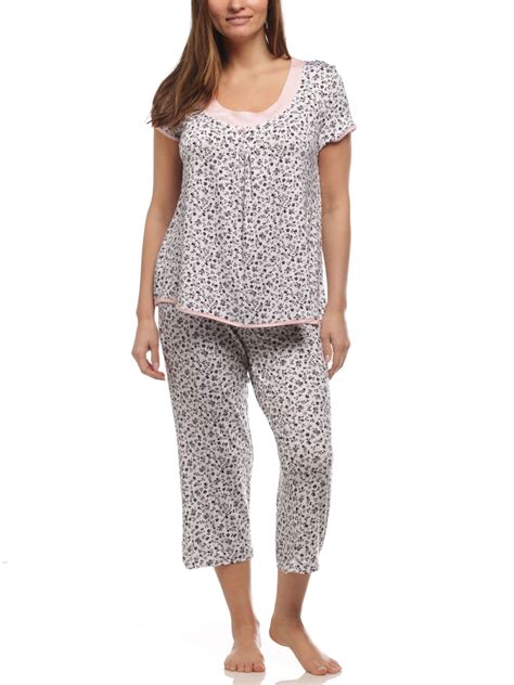 Rene Rofe - Rene Rofe Women's Simply Me Short Sleeve/Capri Pajama Set ...