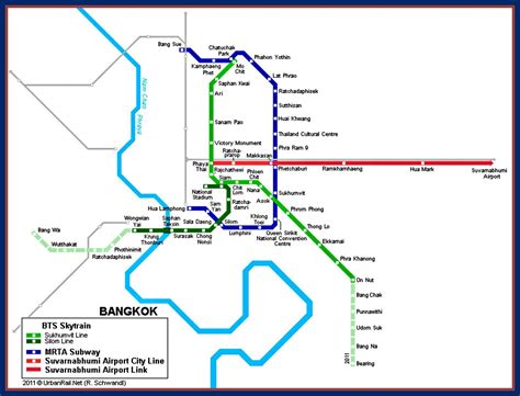 Der Skytrain Bts And Metro Mrt Von Bangkok Ein Besuch In Bangkok ...