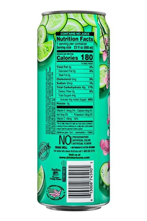 Green Tea Cucumber w/ Citrus | AriZona Iced Tea | BevNET.com Product ...